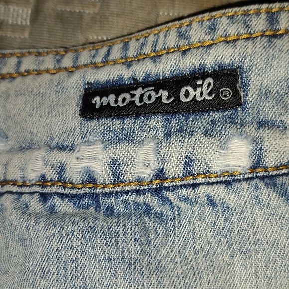 EUC Vintage 34w Motor Oil Wide Leg 90's Baggy Jeans - Picture 7 of 15